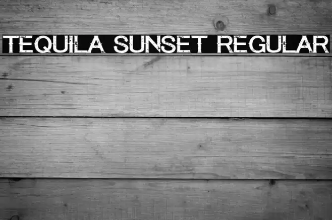 Tequila Sunset Regular Font examples