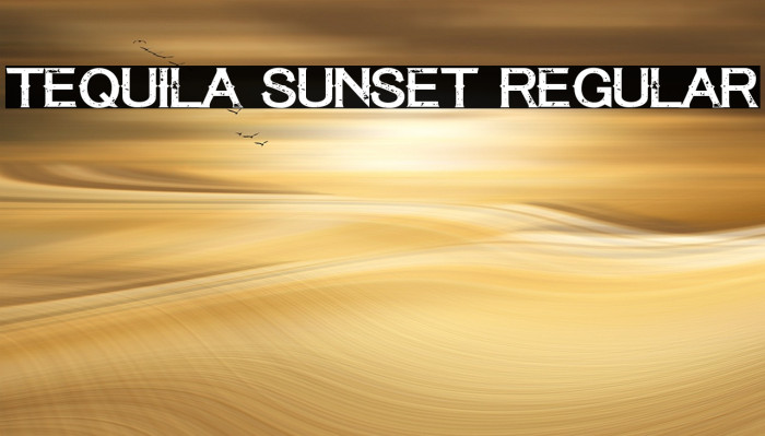 Tequila Sunset Regular Example 3