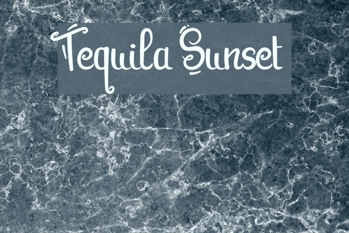 Tequila Sunset Font examples