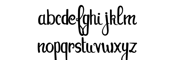 Tequila Sunset Font LOWERCASE