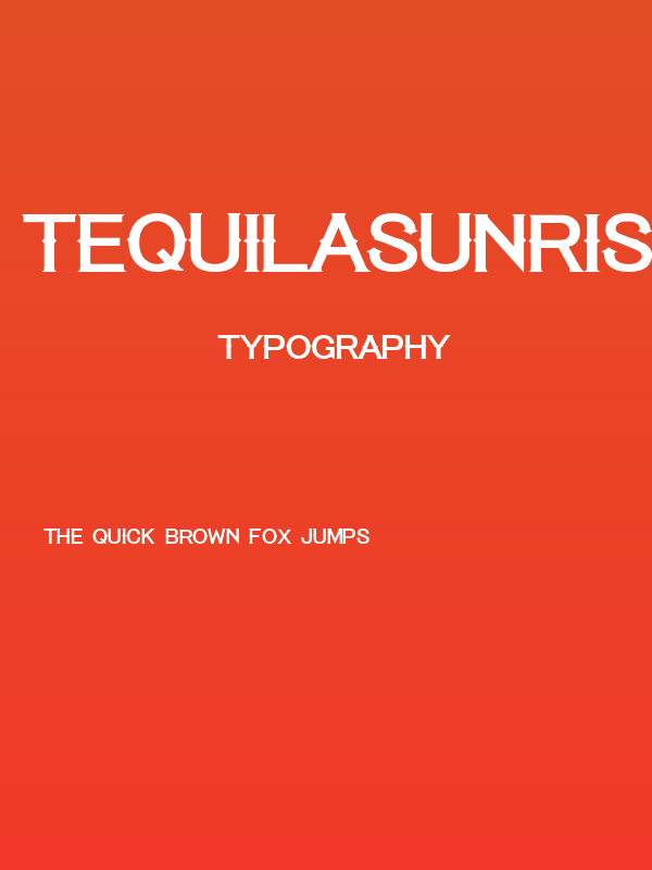 TequilaSunrise-Regular Poster