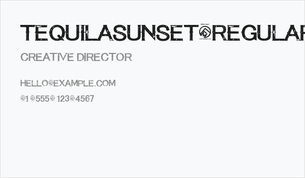 TequilaSunset-Regular Business Card