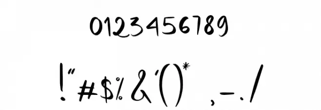 Tequilove Regular Font OTHER CHARS