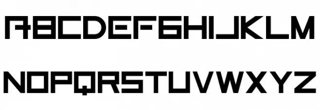 Terabite Demo Schriftart Kleinbuchstaben