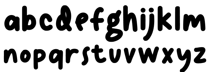 Terang Bulan Font LOWERCASE