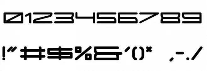 Terano Bold Font OTHER CHARS