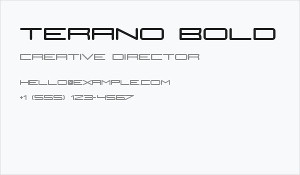 Terano Bold Business Card