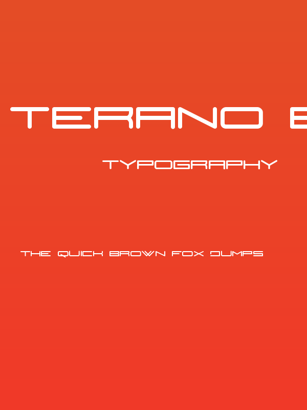Terano Bold Poster