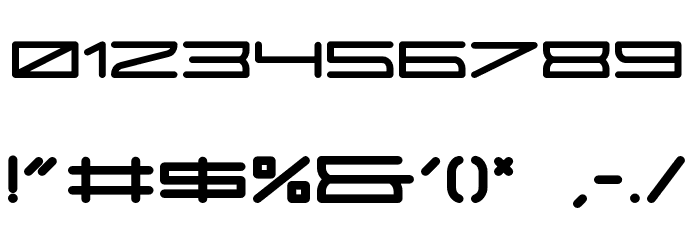TeranoBold-Bold Font OTHER CHARS