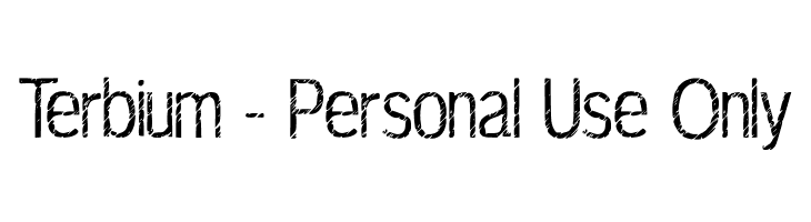 Terbium - Personal Use Only  フリーフォントのダウンロード