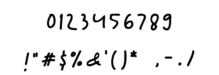Terecia Font OTHER CHARS
