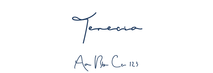 Terecia Font Preview