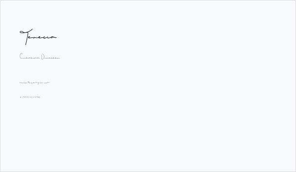 Terecia Business Card