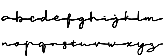 Terecia Font LOWERCASE