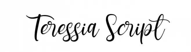 Teressia Script  Fuentes Gratis Descargar