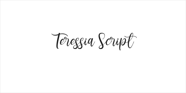 Teressia Script Logo