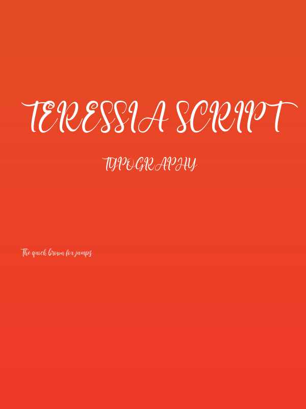 Teressia Script Poster