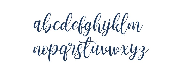 Teressia Script Lowercase