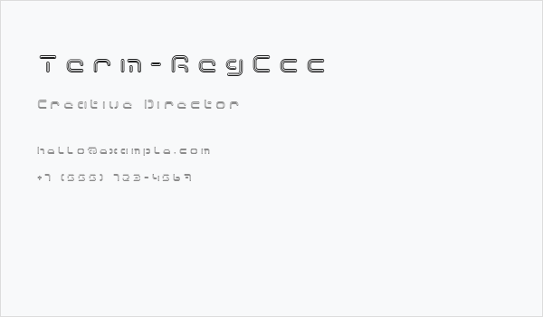 Term-RegCcc Business Card