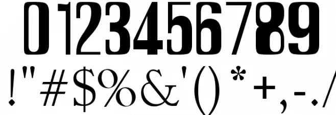 Termica Font OTHER CHARS