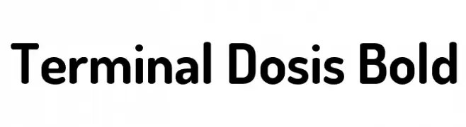 Terminal Dosis Bold  baixar fontes gratis
