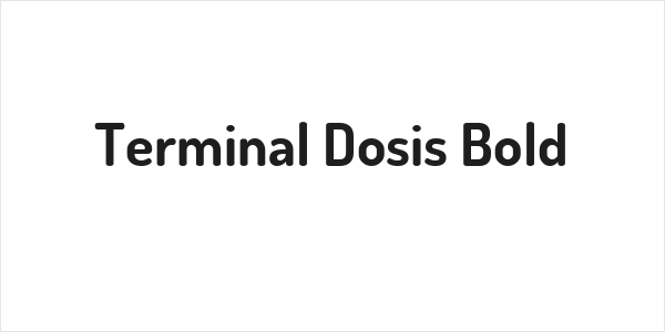 Terminal Dosis Bold Logo