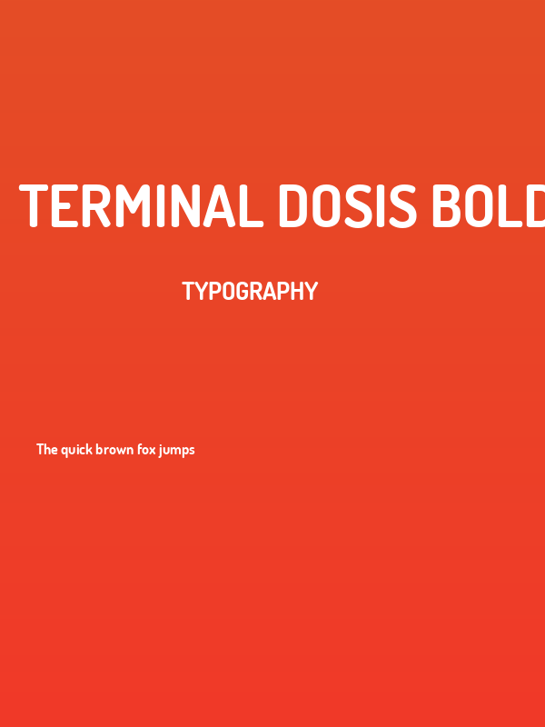 Terminal Dosis Bold Poster