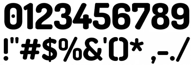 Terminal Dosis ExtraBold Font OTHER CHARS