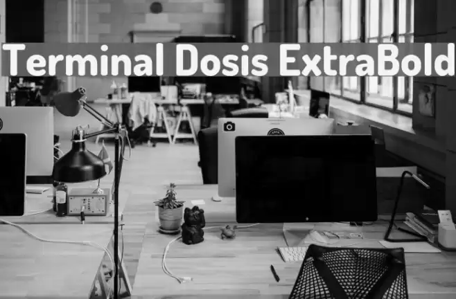 Terminal Dosis ExtraBold Font examples