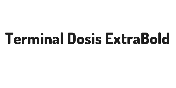 Terminal Dosis ExtraBold Logo