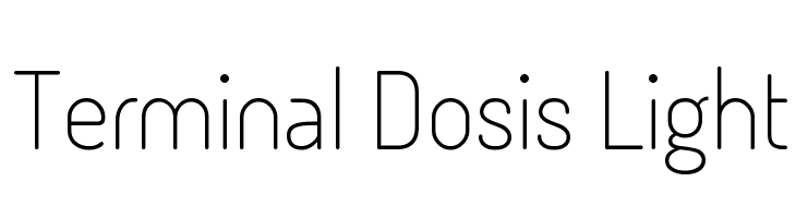 Terminal Dosis Light Font