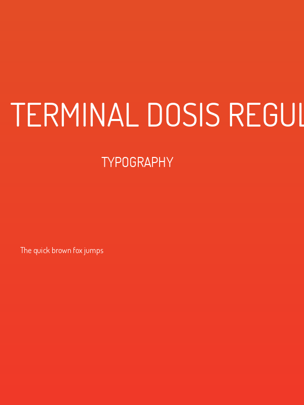 Terminal Dosis Regular Poster