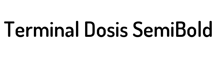 Terminal Dosis SemiBold Font