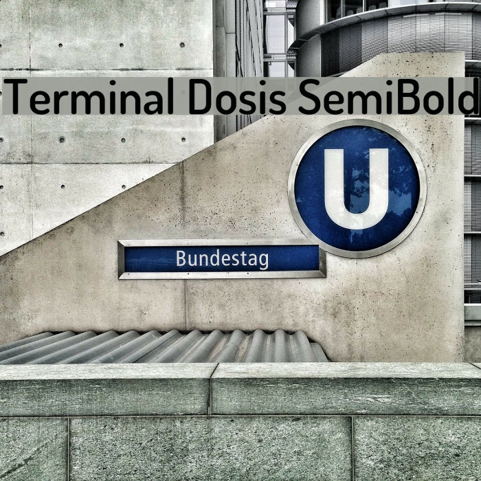 Terminal Dosis SemiBold Font examples