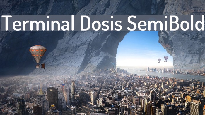 Terminal Dosis SemiBold Font examples