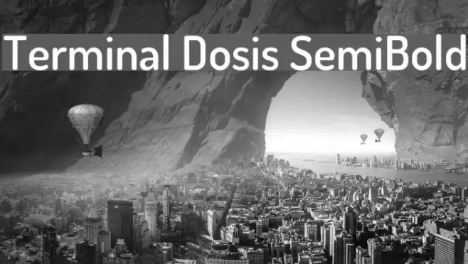 Terminal Dosis SemiBold  examples