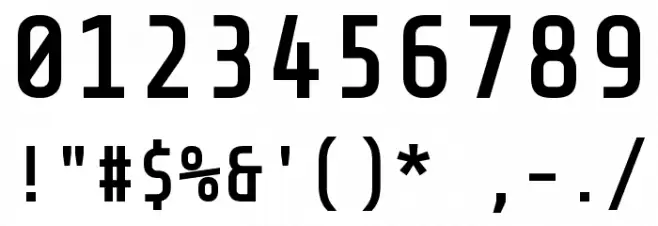 Terminal F4 Font OTHER CHARS