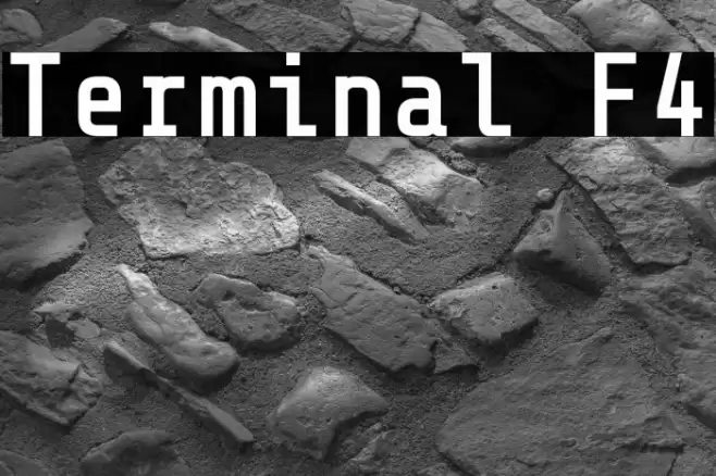 Terminal F4 Font examples