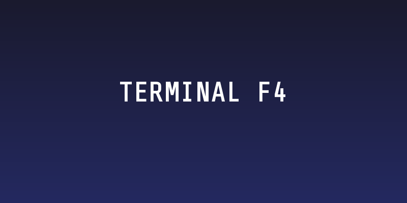 Terminal F4 Social Header