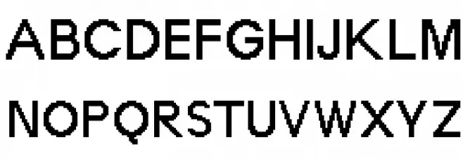 Terminal Grotesque Regular Font Litere mari
