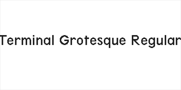 Terminal Grotesque Regular Logo