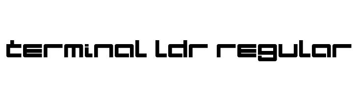 Terminal LDR Regular  フリーフォントのダウンロード