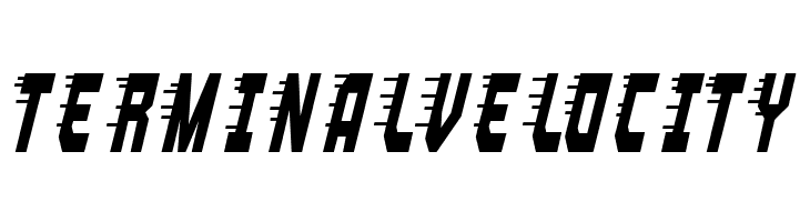 Terminal velocity Schriftart