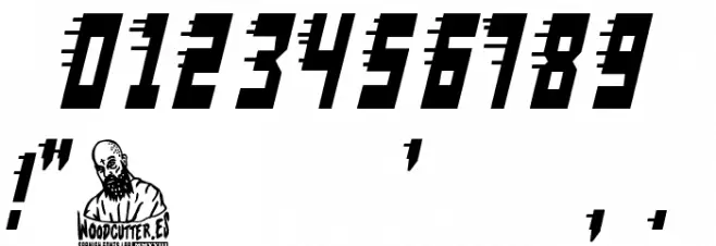 Terminal velocity Font Alte caractere