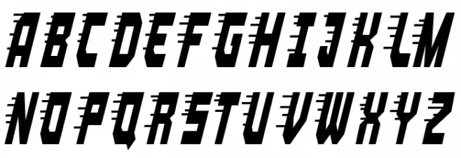Terminal velocity Font Litere mici