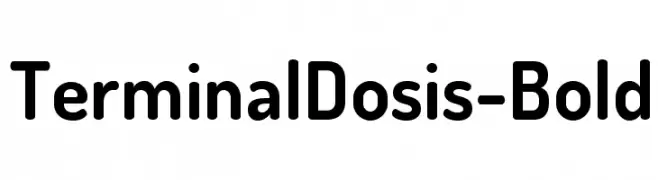 TerminalDosis-Bold  les polices de caractères gratuit tlcharger
