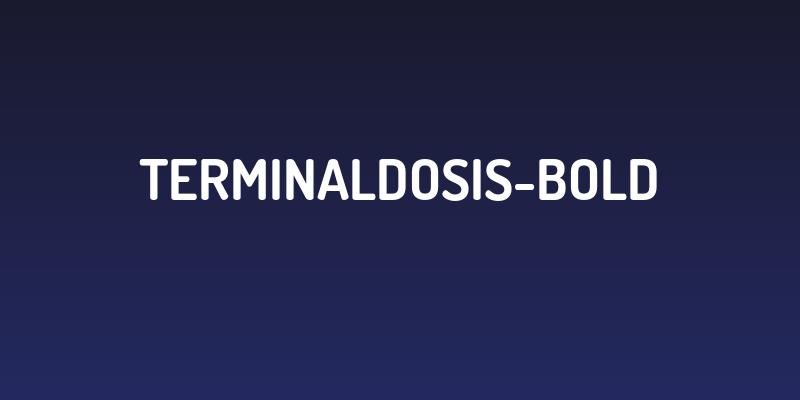 TerminalDosis-Bold Social Header