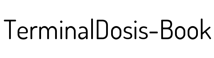 TerminalDosis-Book Font
