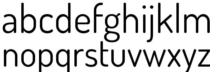TerminalDosis-Book Font LOWERCASE