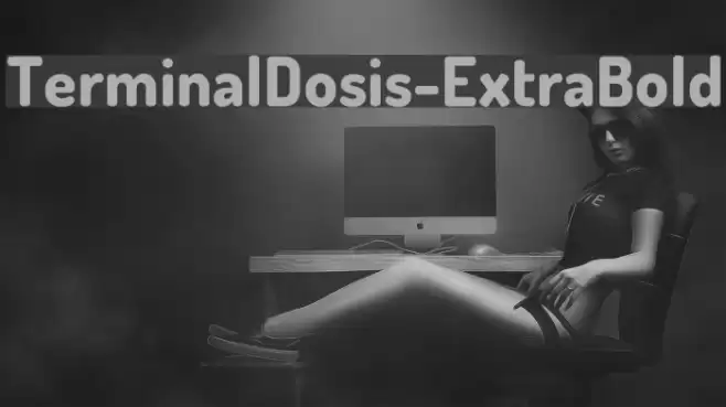 TerminalDosis-ExtraBold Font examples